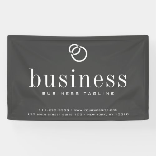 Minimalist Modern Elegant Business Name Logo Banner