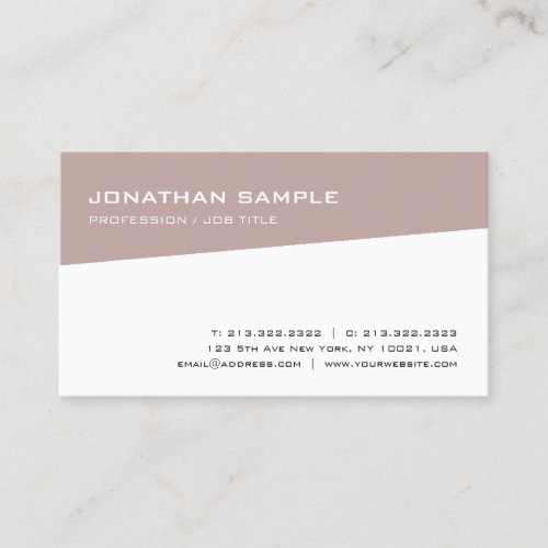 Minimalist Modern Elegant Design Trendy Plain Business Card