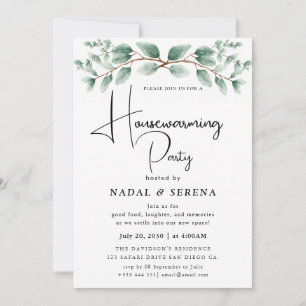 Minimalist Modern Elegant Housewarming Party Invitation