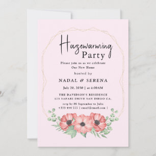 Minimalist Modern Elegant Housewarming Party Invitation