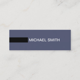 Minimalist Modern Elegant Independence Black Mini Business Card