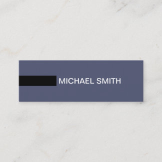 Minimalist Modern Elegant Independence Black Mini Business Card