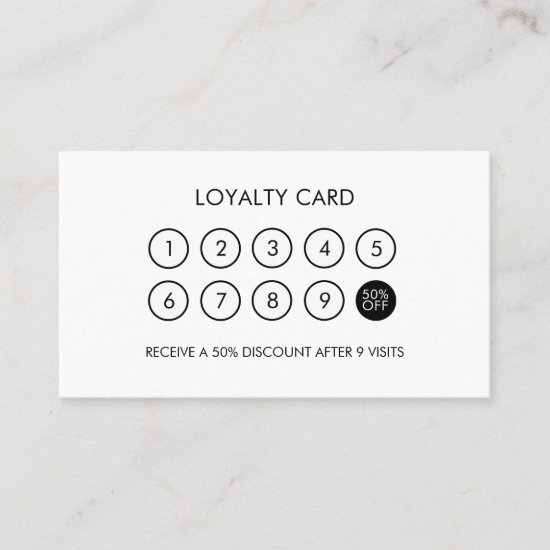 Minimalist Modern Elegant Loyalty Discount