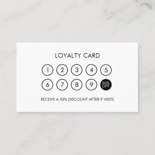 Minimalist Modern Elegant Loyalty Discount