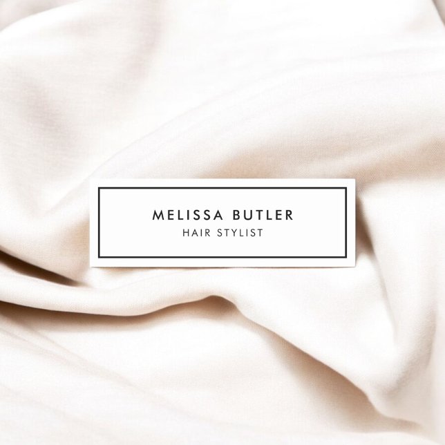 Minimalist Modern Elegant Name Tag (Creator Uploaded)