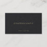 Minimalist Modern Elegant Premium Black Luxury Business Card