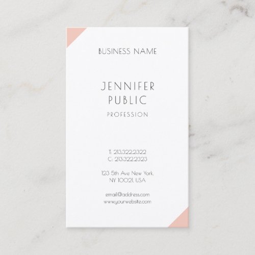 Minimalist Modern Elegant Professional Template Business Card