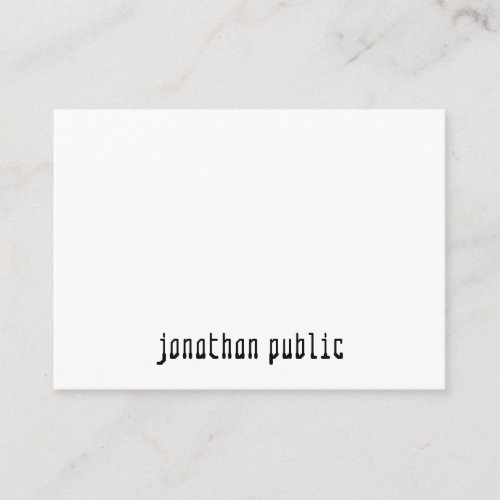 Minimalist Modern Elegant Professional Template Business Card