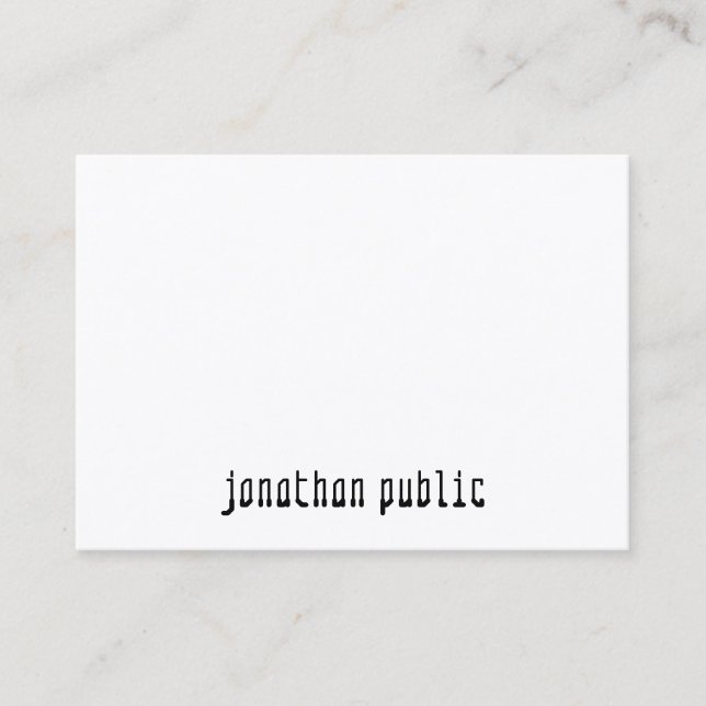 Minimalist Modern Elegant Professional Template Business Card (Front)
