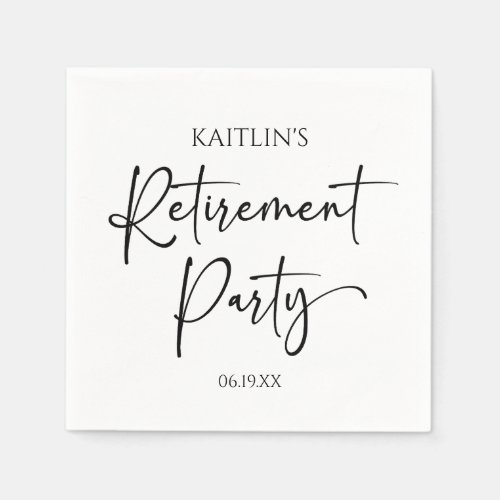 Minimalist Modern Elegant Retirement Party