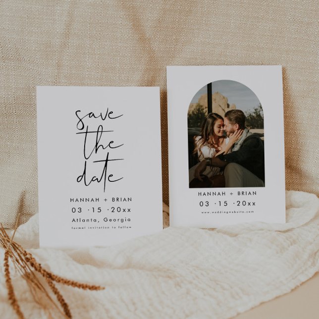 Minimalist Modern Elegant Save The Date Invitation (Creator Uploaded)