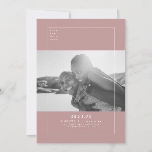 Minimalist Modern Elegant Save the Date Photo