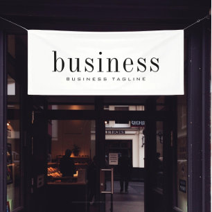 Minimalist Modern Elegant Simple Business Name Banner