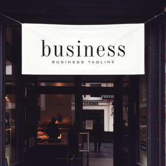 Minimalist Modern Elegant Simple Business Name Banner
