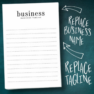 Minimalist Modern Elegant Simple Business Name Post-it Notes