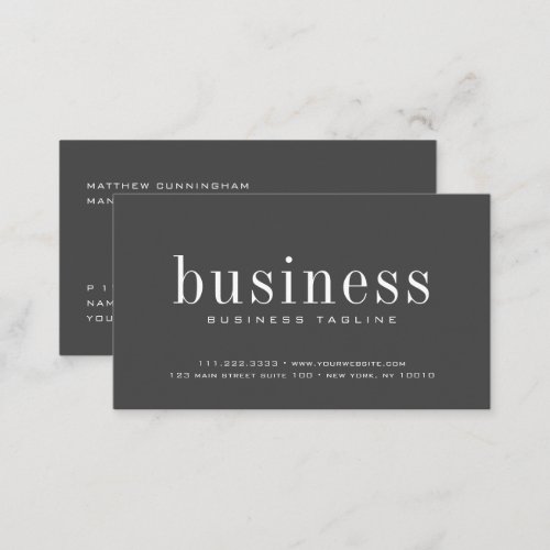 Minimalist Modern Elegant Simple Chic Scan QR Code Business Card