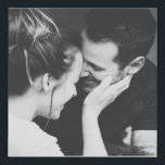 Minimalist Modern Elegant Square Photo Wedding Faux Canvas Print<br><div class="desc">This faux canvas wall art showcases a timeless black and white photo with a soft,  intimate feel. Thecanvas look gives favorite moments a gallery-style presence. It’s a meaningful choice for couples who love classic photography,  emotional storytelling,  and understated home decor. Perfect for weddings,  anniversaries,  or everyday reminders of love.</div>