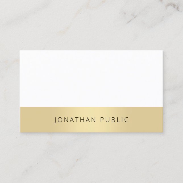 Minimalist Modern Elegant Template Professional Business Card (Front)