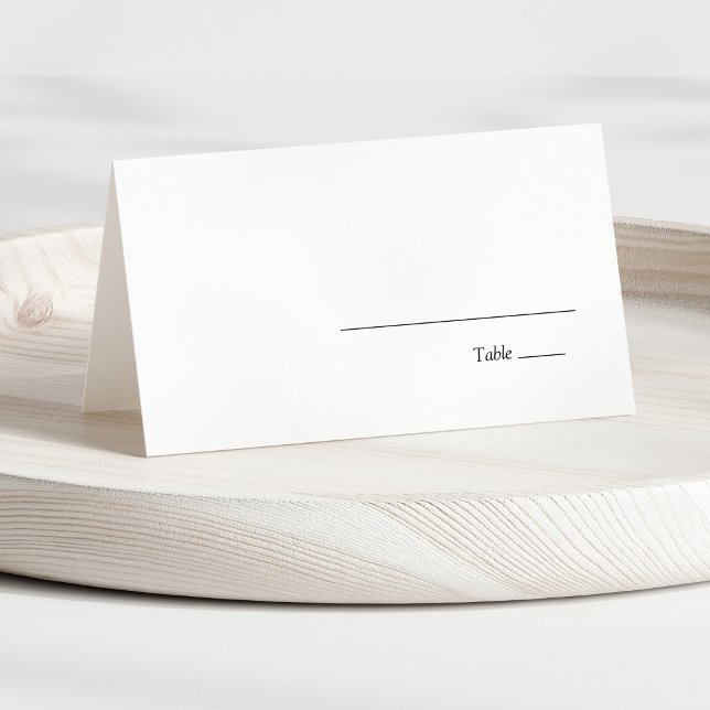 Minimalist Modern Elegant Wedding Place Card (Creator Uploaded)