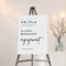 Minimalist Modern Engagement Party Welcome Sign