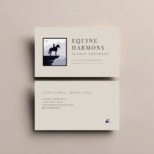 Minimalist Modern Equestrian Business Card