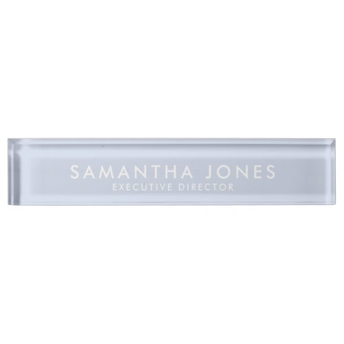 Minimalist Modern Exective Desk Name Plate