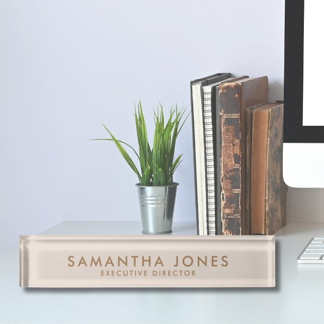 Minimalist Modern Executive Desk Name Plate (Minimalist Modern Executive Desk Name Plate
)