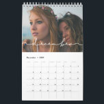 Minimalist modern family photo calendar 2023<br><div class="desc">A modern photo calendar to customize with your family pictures,  a perfect way to start the year 2023. Fully customizable text colors.</div>