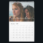 Minimalist modern family photo calendar 2025<br><div class="desc">A modern photo calendar to customize with your family pictures,  a perfect way to start the year 2025. Fully customizable text colors.</div>