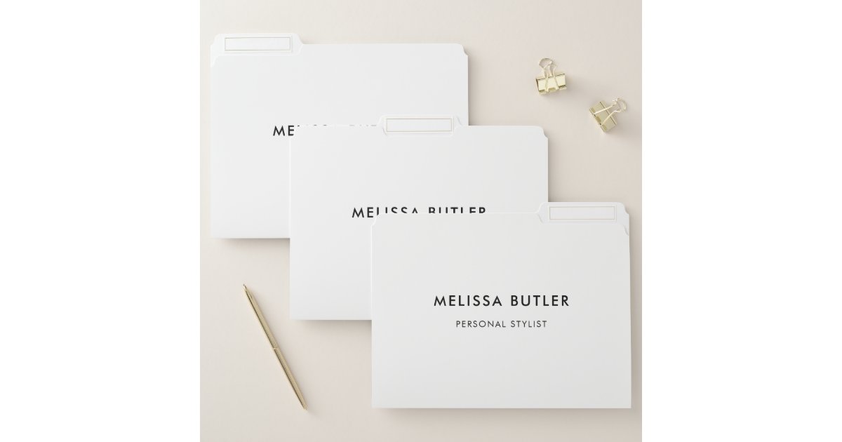  Minimalist  Modern File Folder  Zazzle com