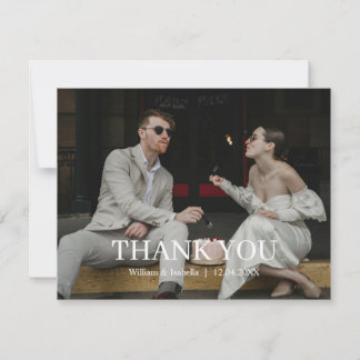 Minimalist Modern Flat Thank You Card