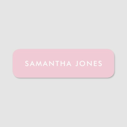 Minimalist Modern Fun Stylish Simple Name Tag