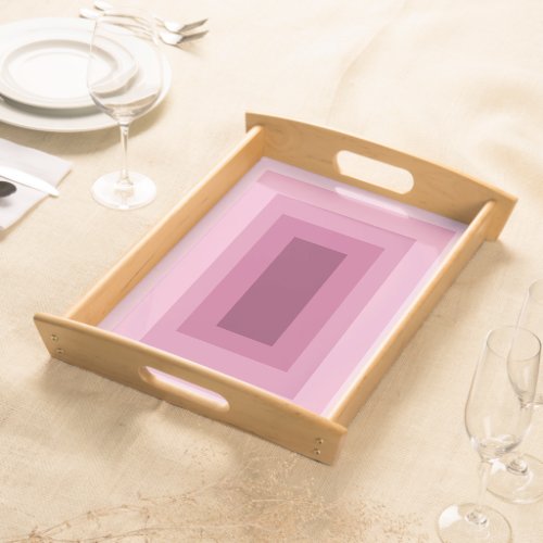 Minimalist Modern Geometric Pink Color Palette Serving Tray