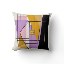 Minimalist modern geometric triangle monogram