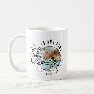 Minimalist Modern Grandson Birthday Gifts Coffee Mug