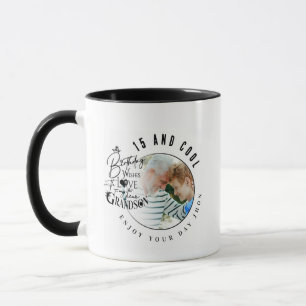 Minimalist Modern Grandson Birthday Gifts Mug