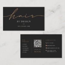 Minimalist Modern Hair Stylist Elegant Hair Salon