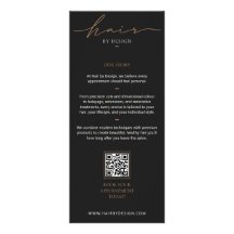 Minimalist Modern Hair Stylist Elegant Hair Salon