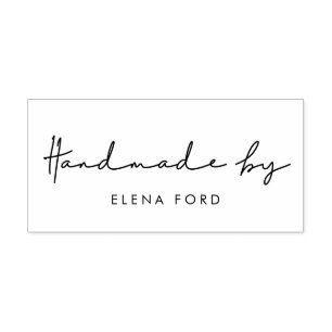 Minimalist modern Handmade by Rubber Stamp