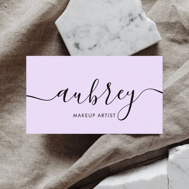 Minimalist Modern Handwritten Calligraphy Business Card (Creator Uploaded)