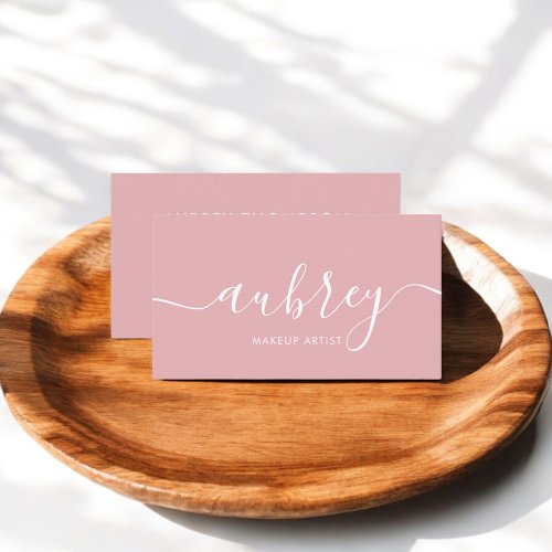 Minimalist Modern Handwritten Calligraphy Business Card