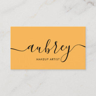 Minimalist Modern Handwritten Calligraphy Business Card