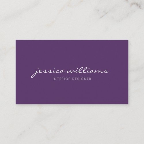 Minimalist Modern Handwritten Professional Busines Business Card