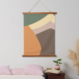 Minimalist modern hanging tapestry