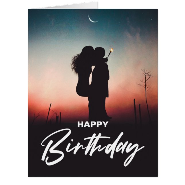 Minimalist Modern Happy Birthday Greeting Photo  (Front)