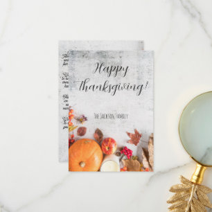 Minimalist Modern Happy Thanksgiving Card Holiday