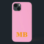 Minimalist Modern Initial Monogram iPhone 13 Case<br><div class="desc">Navy Blue Minimalist Modern Initial Monogram Phone Case. Create your own personalized iPhone Case with custom initial name.</div>