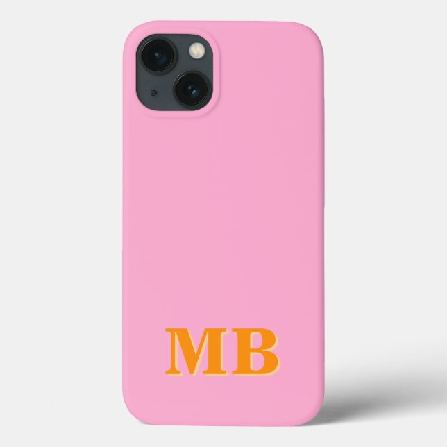 Minimalist Modern Initial Monogram Case-Mate iPhone Case (Back)