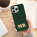 Minimalist Modern Initial Monogram iPhone 13 Case<br><div class="desc">Forest green Minimalist Modern Initial Monogram Phone Case. Create your own personalized iPhone Case with custom initial name.</div>