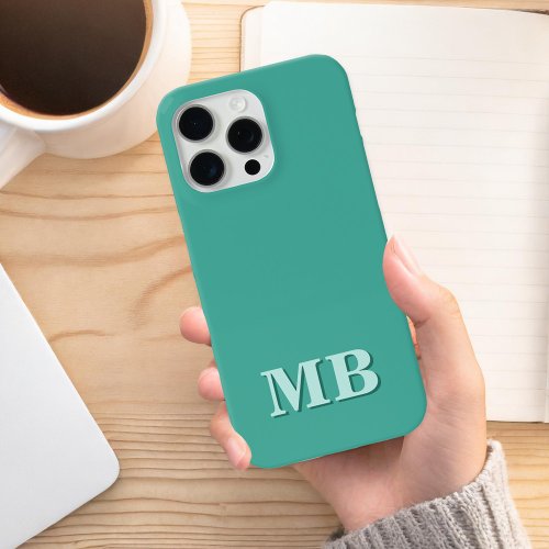 Minimalist Modern Initial Monogram iPhone 13 Case